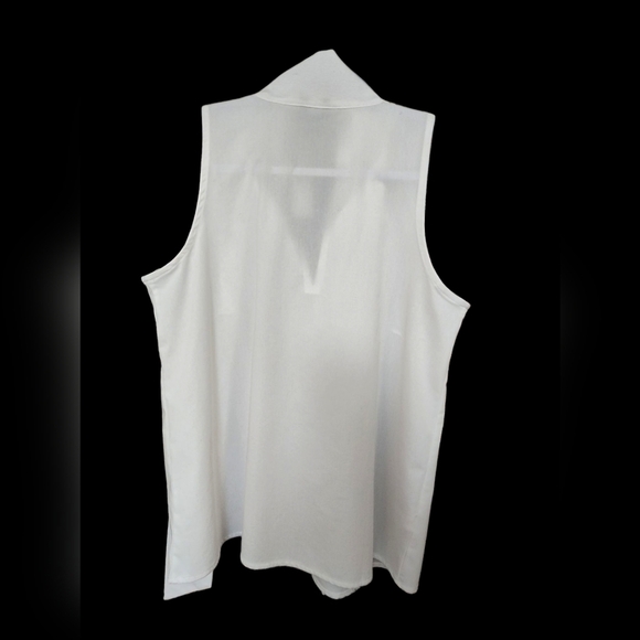 Ann Taylor Ivory Sleeveless Top - Picture 2 of 3